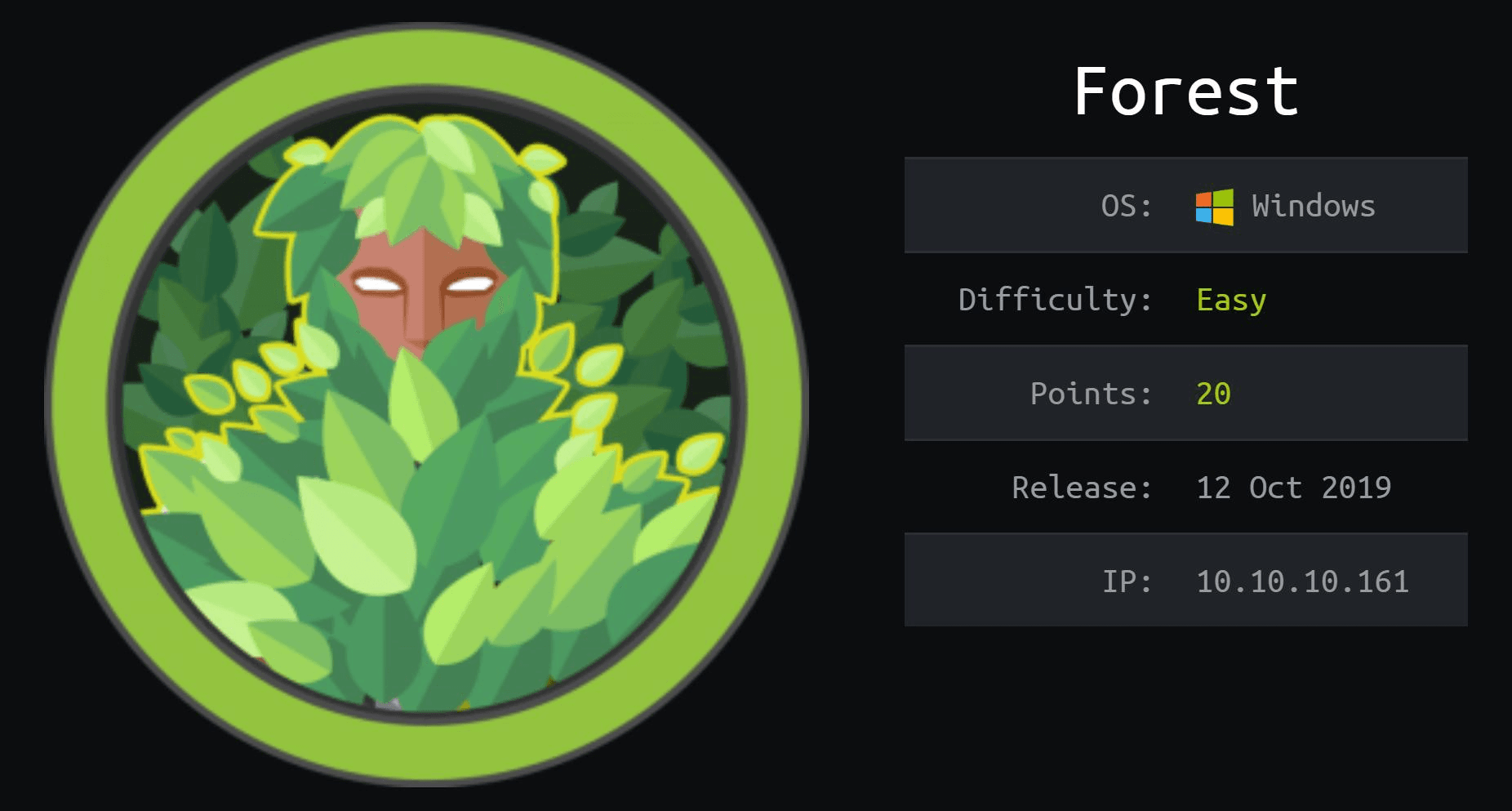 HackTheBox Forest writeup